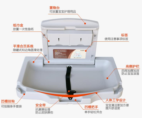 可折叠婴儿台